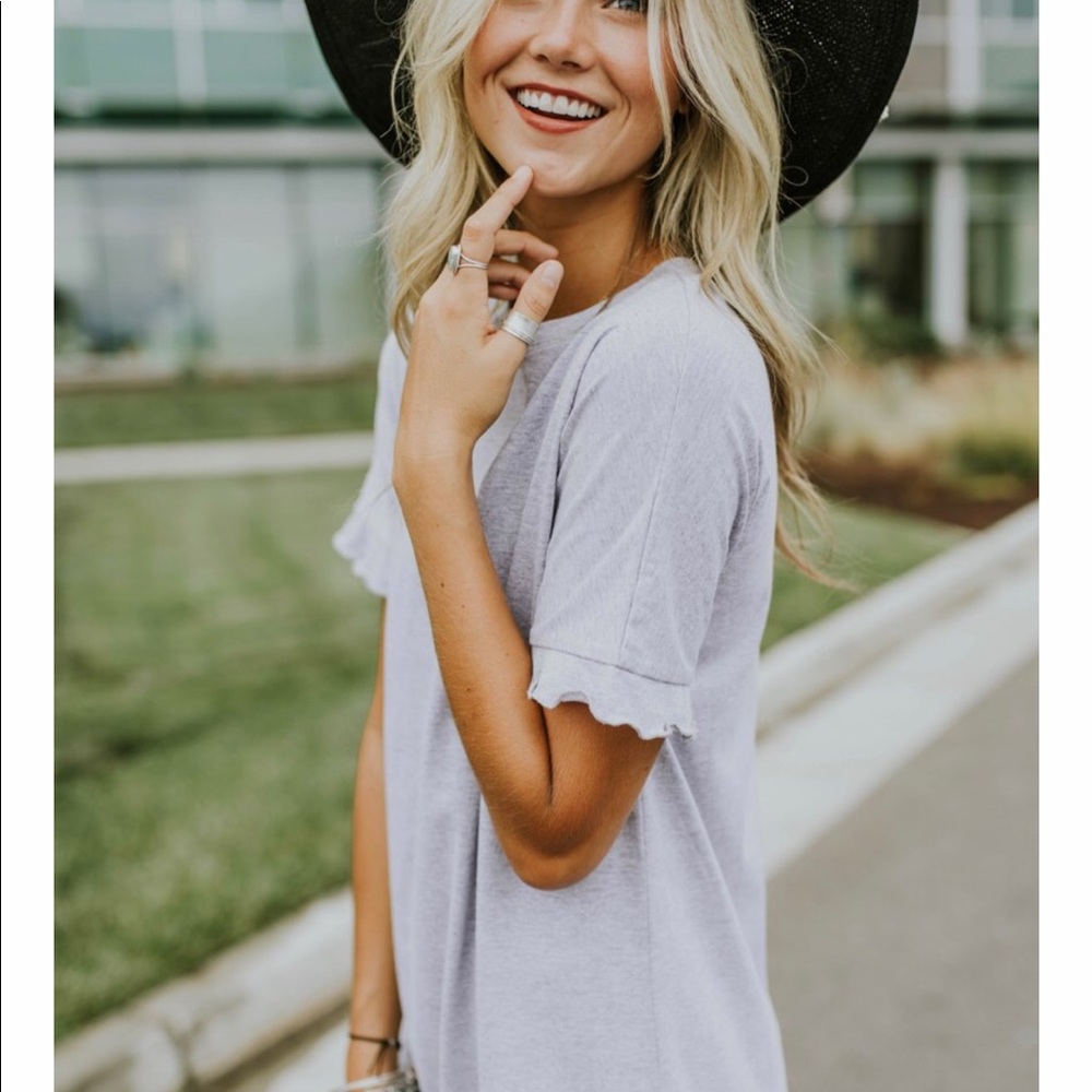 Roolee grey T-shirt dress